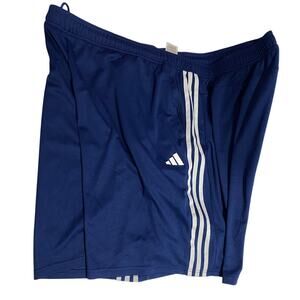 Adidas Athletic Shorts – Navy/White – Size 4XL – Classic 3-Stripes Design